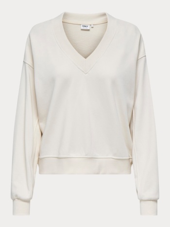 φουτερ only bella l/s v-neck ub swt birch only σε προσφορά