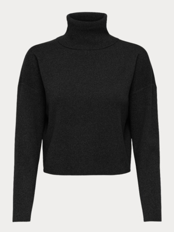μπλουζα only lama life ls rib rollneck cc knt black only σε προσφορά