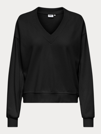 φουτερ only bella l/s v-neck ub swt black only σε προσφορά