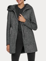 παλτο only sedona light coat dark grey melange only