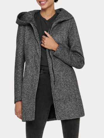 παλτο only sedona light coat dark grey melange only σε προσφορά