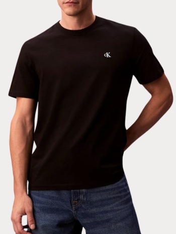t-shirt calvin klein embroidered monogram logo relaxed tee σε προσφορά