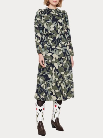 φορεμα only onlsia l/s midi dress ptm agave green only σε προσφορά