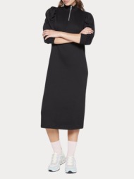 φορεμα only rikka 3/4 zip dress cs swt black only