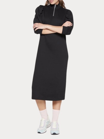 φορεμα only rikka 3/4 zip dress cs swt black only σε προσφορά