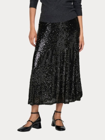 φουστα only carin sequins a-shape skirt wvn black only σε προσφορά