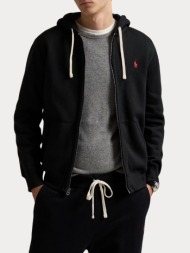 ζακετα polo ralph lauren ls fz hood-long sleeve-knit black polo ralph lauren