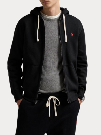ζακετα polo ralph lauren ls fz hood-long sleeve-knit black σε προσφορά