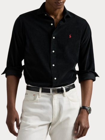 πουκαμισο polo ralph lauren-long sleeve-sport black polo σε προσφορά