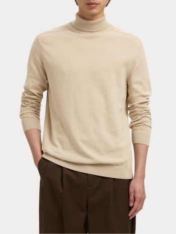 ζιβαγκο selected slhberg roll neck oatmeal selected σε προσφορά