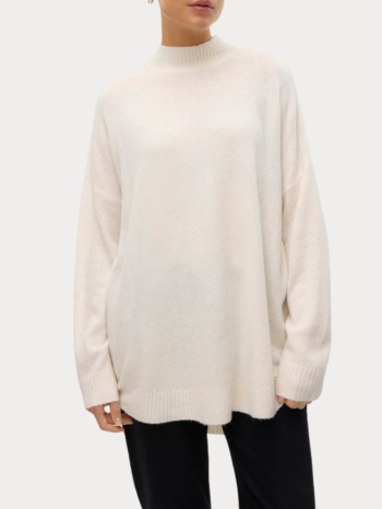πλεκτο vero moda plaza ls highnck long pullover birch vero σε προσφορά