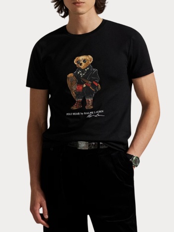 t-shirt polo ralph lauren ssteecmslm1-short sleeve black σε προσφορά