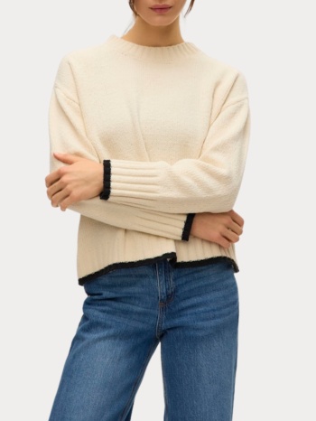 πλεκτο vero moda shadow ls o-neck pullover birch vero moda σε προσφορά