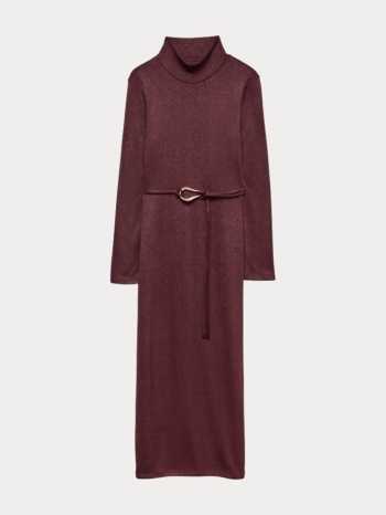 φορεμα vero moda louisa ls high neck 7/8 dress winetasting σε προσφορά