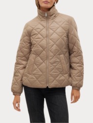 μπουφαν vero moda skylar short jacket silver mink vero moda