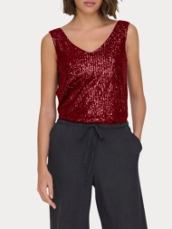 top only ana s/l v-neck sequins winetasting only
