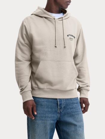 φουτερ jack & jones jyuki sweat hood bf moonbeam jack&jones σε προσφορά