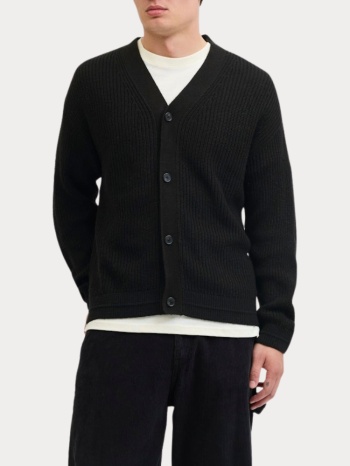 ζακετα jack & jones jjconnor knit v-neck cardigan black σε προσφορά