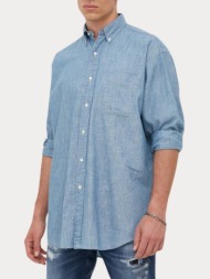 πουκαμισο polo ralph lauren cotton blue polo ralph lauren