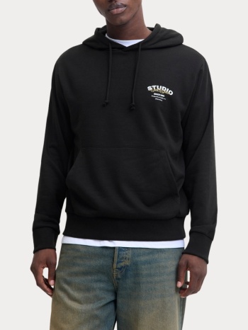 φουτερ jack & jones jyuki sweat hood bf black jack&jones σε προσφορά