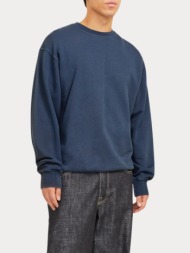 φουτερ jack & jones jjecharge faded sweat crew neck mood indigo jack&jones