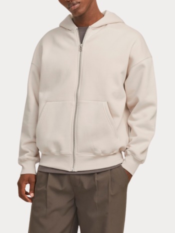 ζακετα jack & jones jjeurban edge sweat zip hood moonbeam σε προσφορά