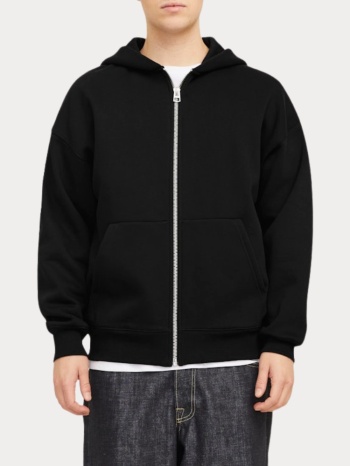 ζακετα jack & jones jjeurban edge sweat zip hood black σε προσφορά