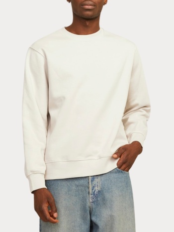 φουτερ jack & jones jjeurban edge sweat crew neck moonbeam σε προσφορά