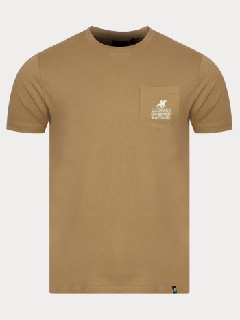 t-shirt u.s. grand polo equipment & apparel beige u.s σε προσφορά