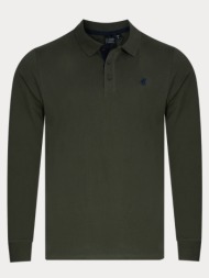 long-sleeve polo shirt u.s. grand polo equipment & apparel green u.s. grand polo