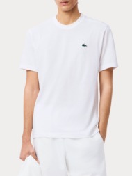t-shirt lacoste ultra dry white lacoste