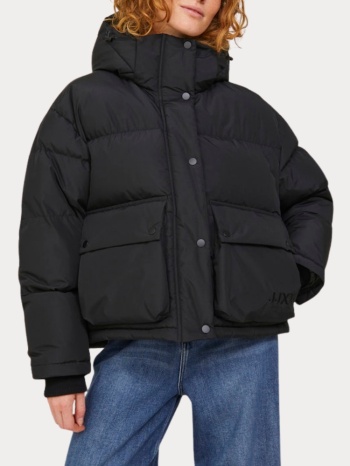 puffer μπουφαν jxbirdie note jacket sn black jjxx σε προσφορά