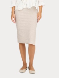 φουστα only emma slit skirt jrs stone melange only