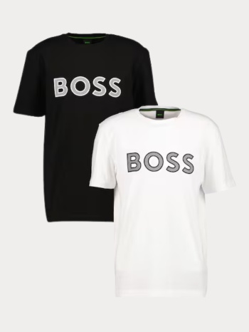 2 pack t-shirt hugo boss white - black hugo boss σε προσφορά
