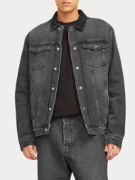 τζιν jacket jjijean jjjacket w sherpa wi 200 sn grey jack&jones