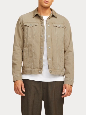 τζιν jacket jjijean jjjacket w sherpa wi 200 sn beige σε προσφορά