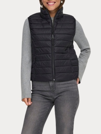 αμανικο μπουφαν only tahia lw quilted waistcoat black only σε προσφορά