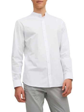 mao πουκαμισο jack & jones jjjoe shirt ls plain white σε προσφορά