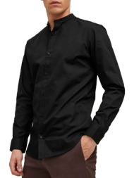 mao πουκαμισο jack & jones jjjoe shirt ls plain black jack&jones