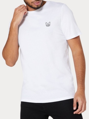 t-shirt jack & jones jjedenim logo tee ss o-neck white σε προσφορά