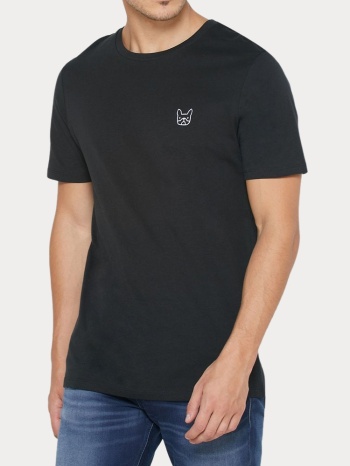 t-shirt jack & jones jjedenim logo tee ss o-neck black σε προσφορά