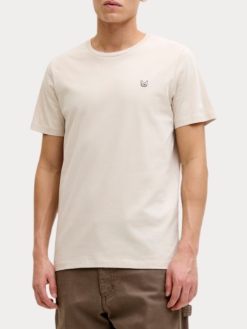 t-shirt jack & jones jjedenim logo tee ss o-neck moonbeam σε προσφορά