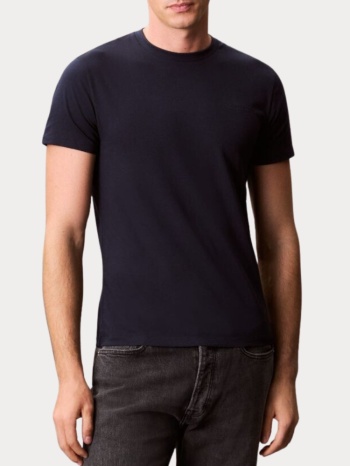 t-shirt monologo calvin klein jeans classic blue calvin σε προσφορά
