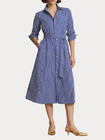 φορεμα polo ralph lauren blue white stripes polo ralph σε προσφορά