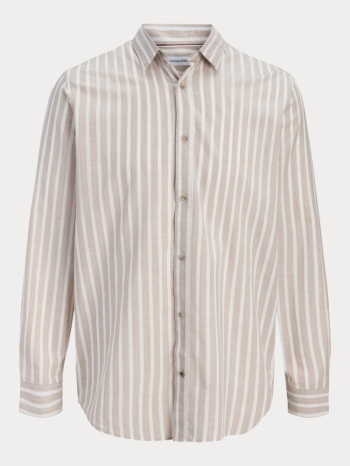 πουκαμισο jack & jones jjhenry mix slub shirt ls stripe σε προσφορά