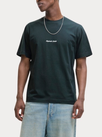 t-shirt jack & jones jornorrebro emb tee ss crew neck black σε προσφορά