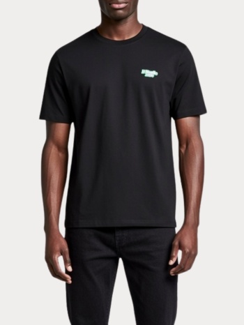 t-shirt jack & jones jjseattle tee ss crew neck black σε προσφορά