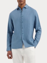 πουκαμισο dstrezzed linen blue dstrezzed