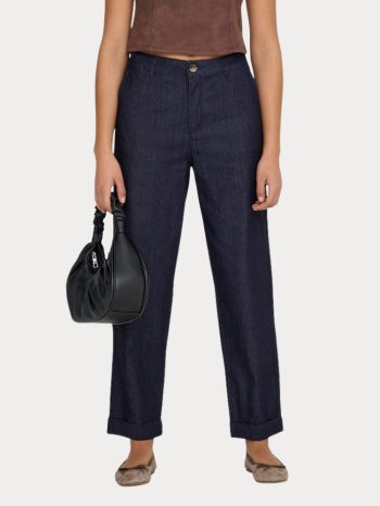 straight cropped jeans only ashby reg dnm qyt dark blue only σε προσφορά