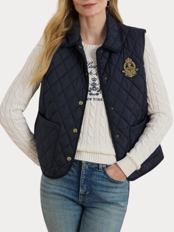 αμανικο ralph lauren crested vest navy polo ralph lauren σε προσφορά